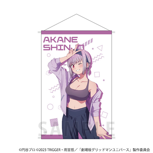 B2縦タペストリー「グリッドマンユニバース」15/新条アカネ スポーツウェアver.(描き下ろしイラスト)