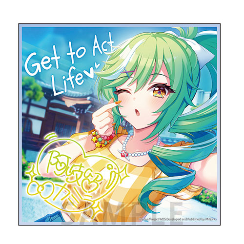 ワールドダイスター 夢のステラリウム 楽曲ジャケット アクリルアート「Get to Act Life♡」