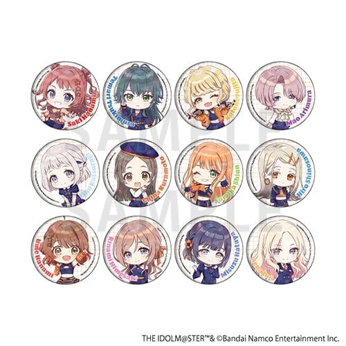 ホログラム缶バッジ(57mm)「学園アイドルマスター」02/シミラールック衣装ver. トレーディング(全12種)(ミニキャライラスト)